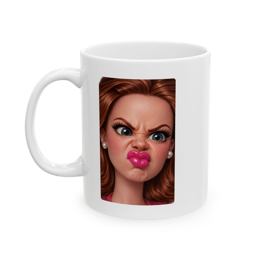 Funny Angry Doll Reaction Coffee Mug