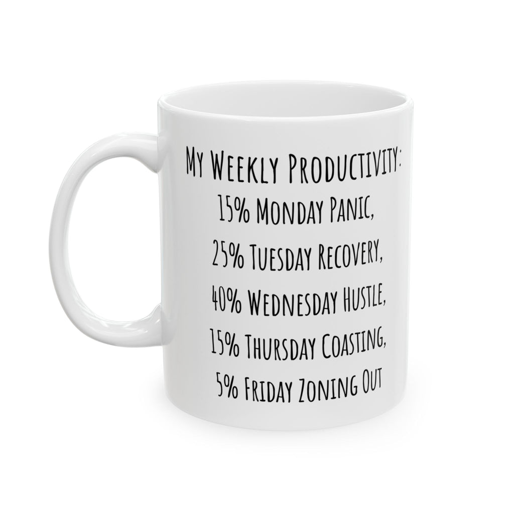 Funny Weekly Productivity Coffee Mug