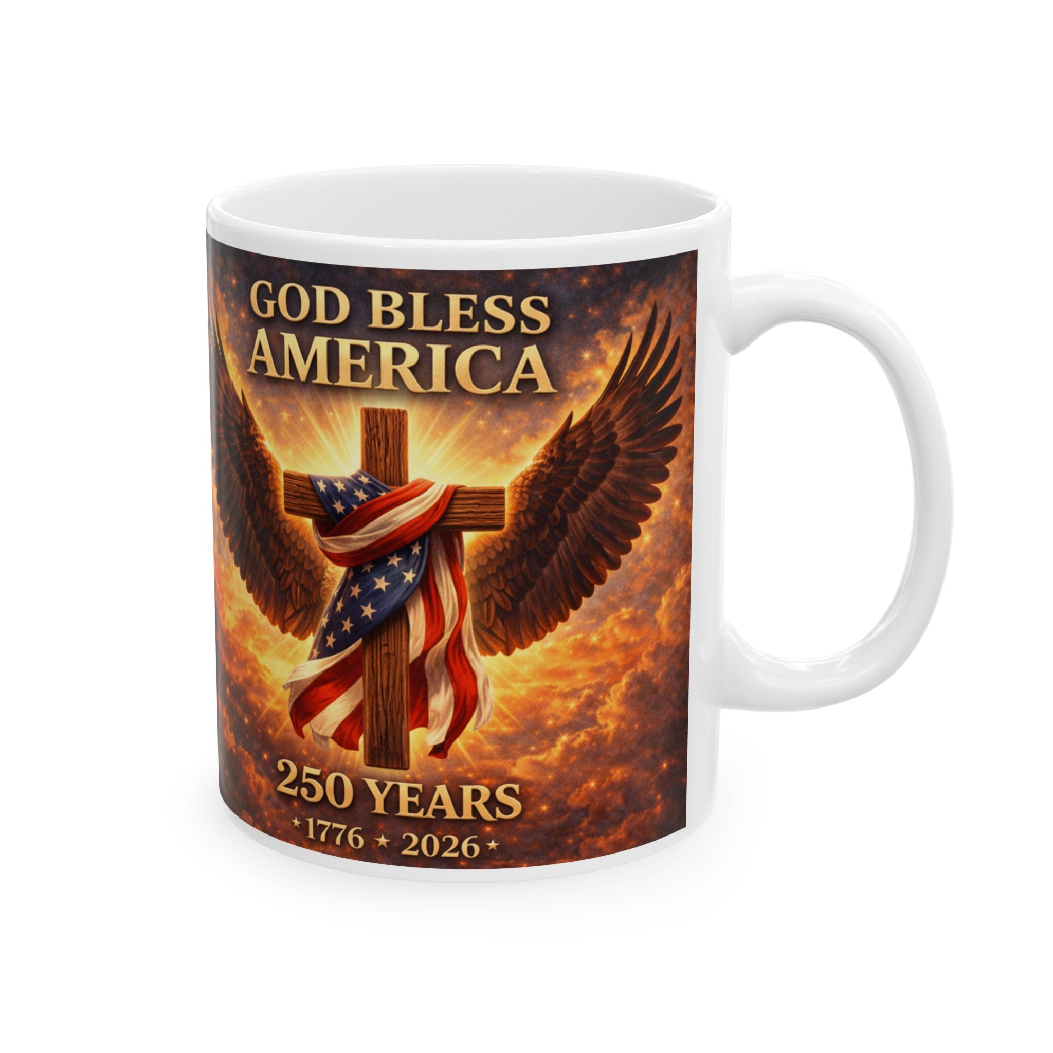 God Bless America 250 Years Mug