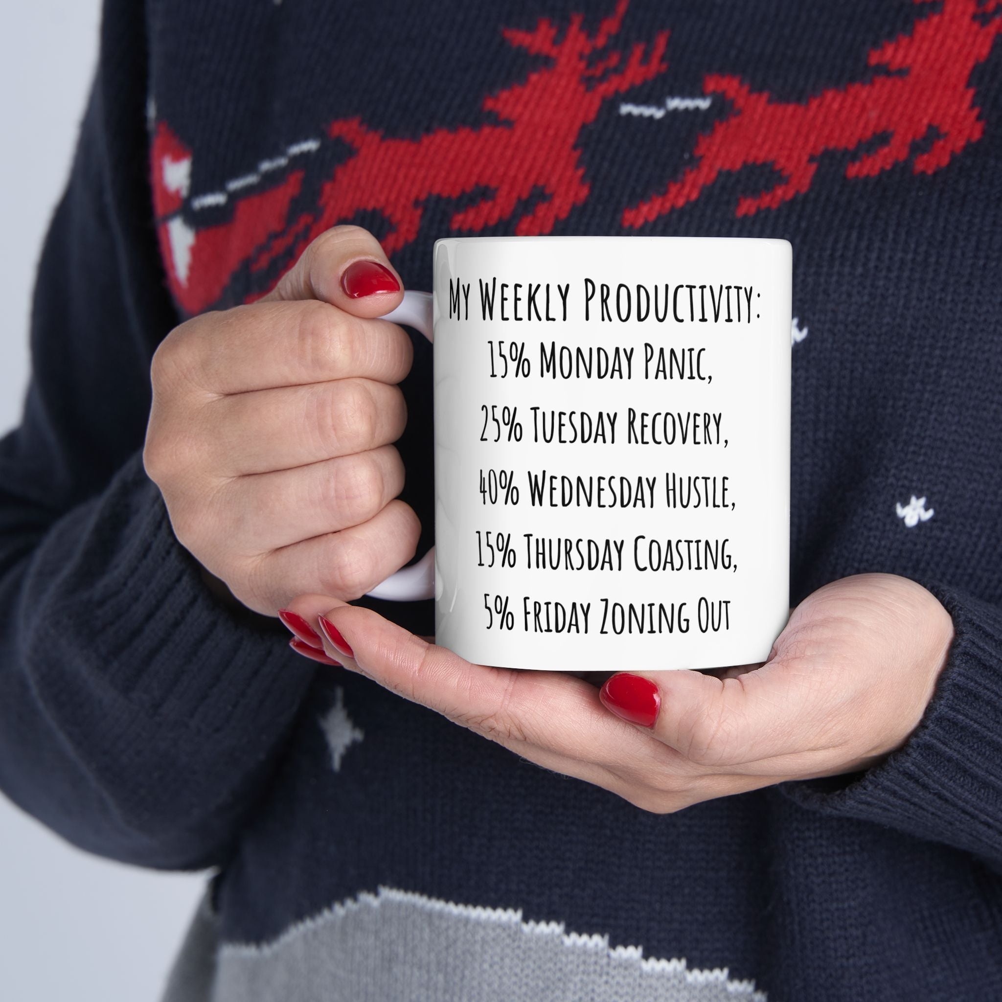 Funny Weekly Productivity Coffee Mug