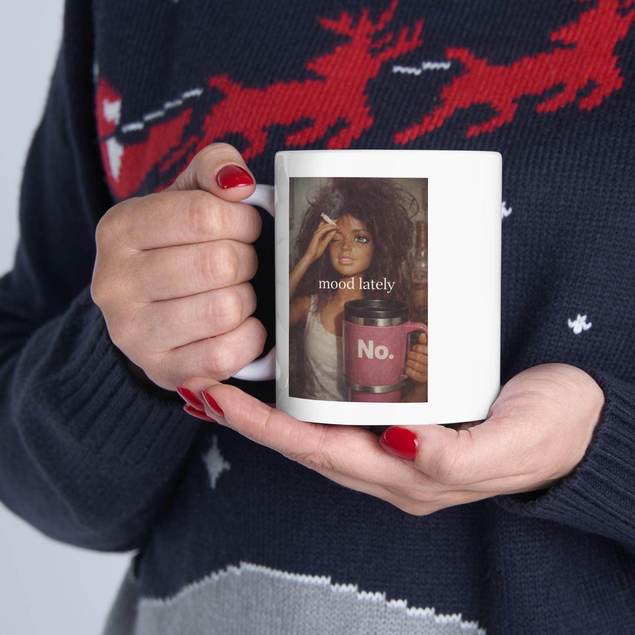 Funny “Mood Lately” Coffee Mug