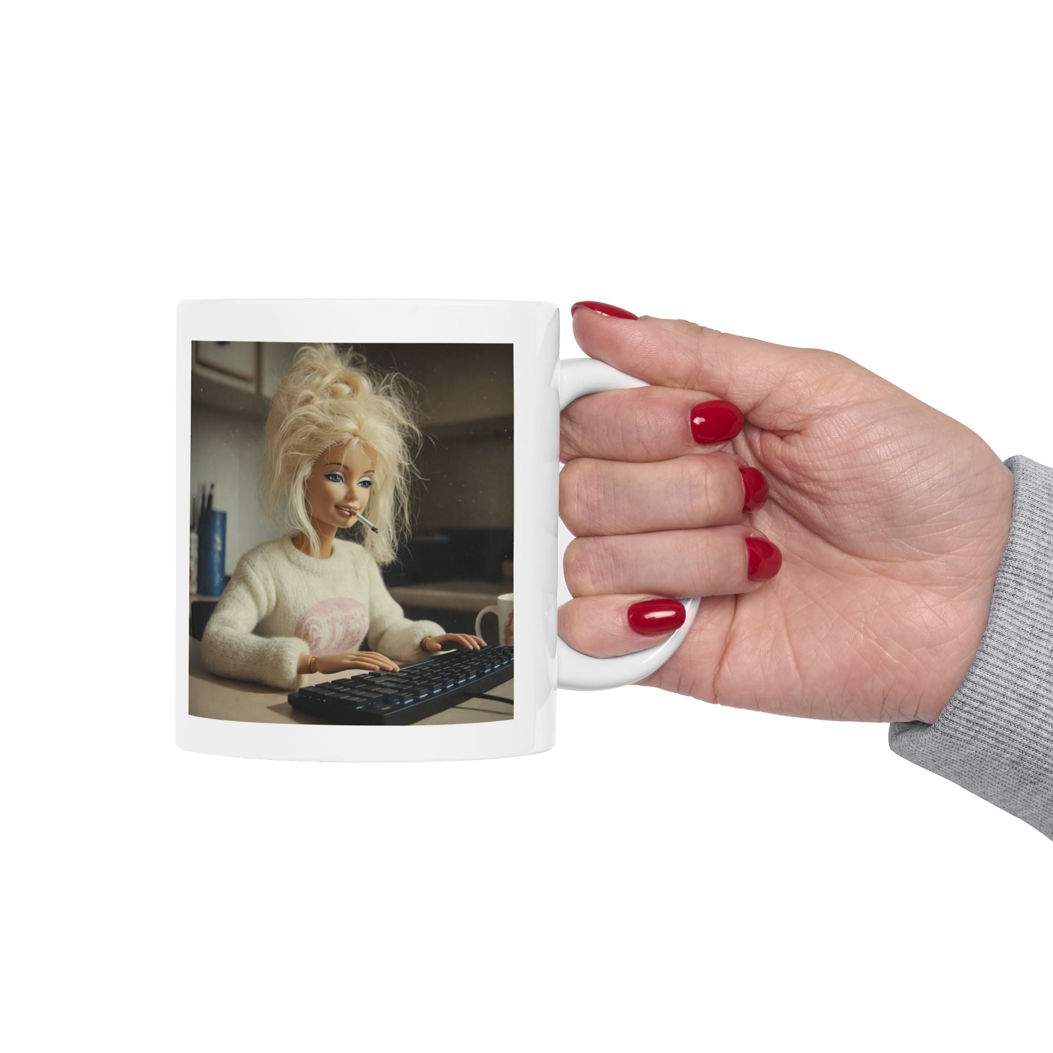 Funny Stressed Office Doll Coffee Mug