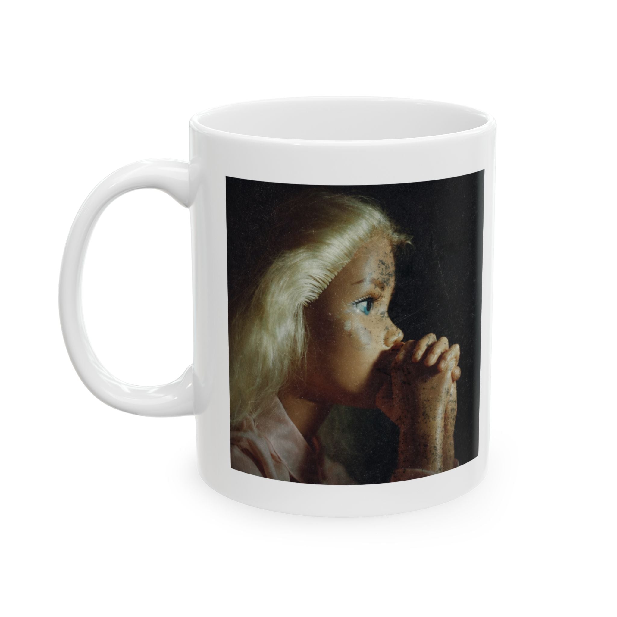 Vintage Praying Doll Coffee Mug