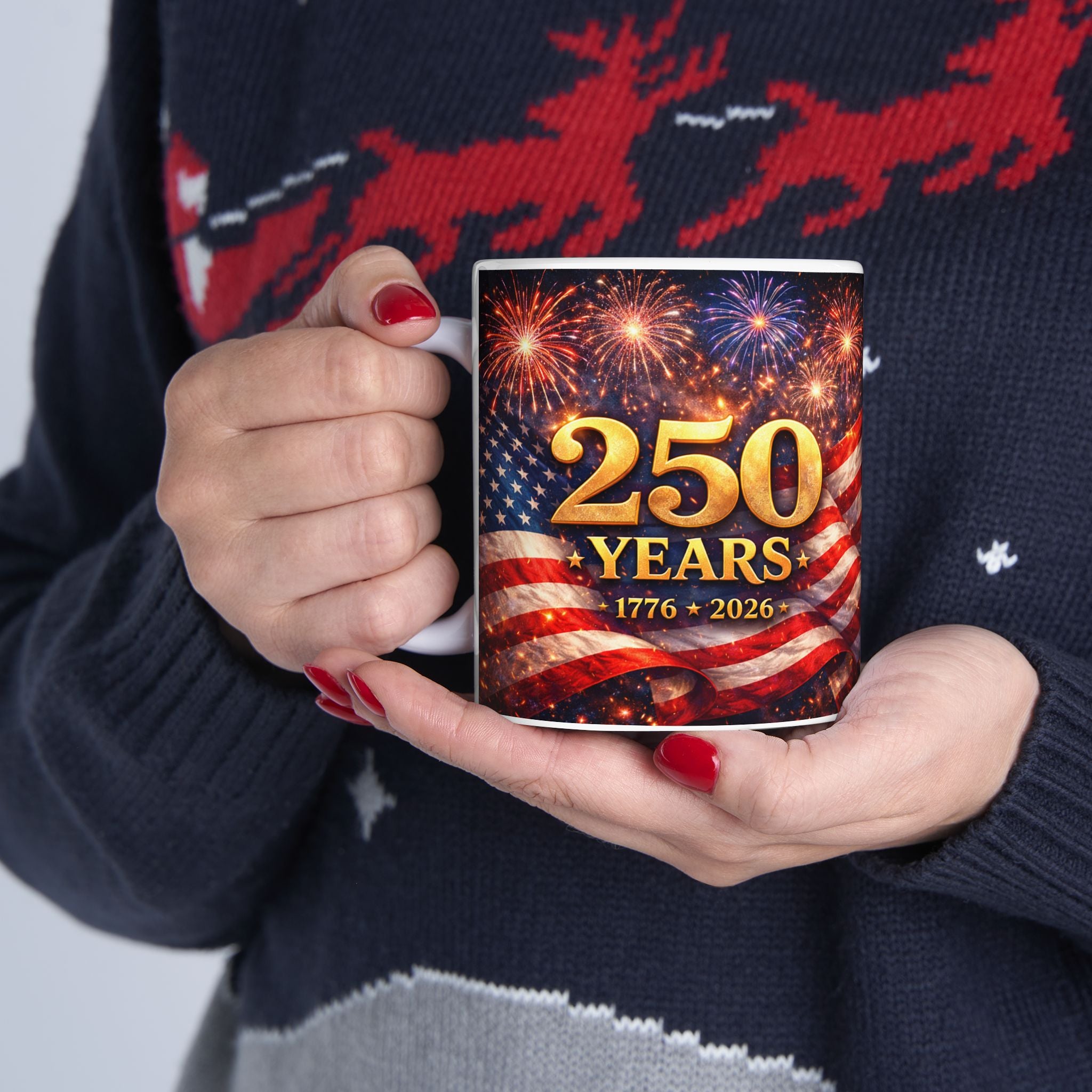 250 Years Fireworks Mug