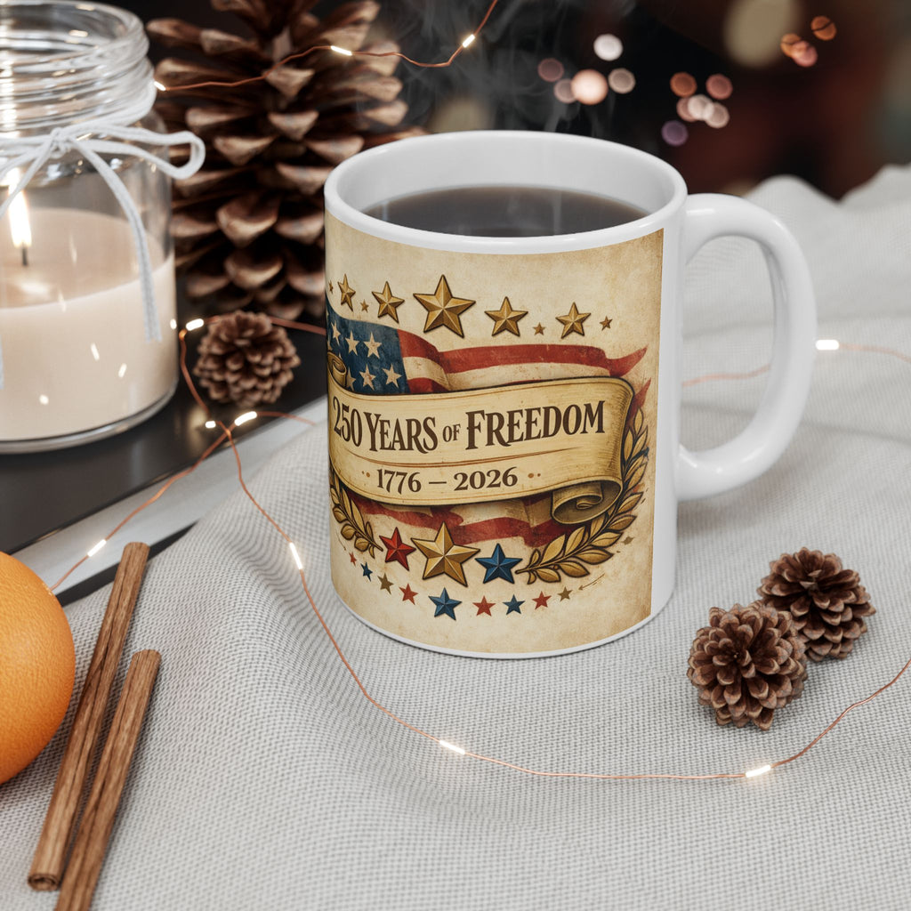 250 Years of Freedom Mug 1776–2026
