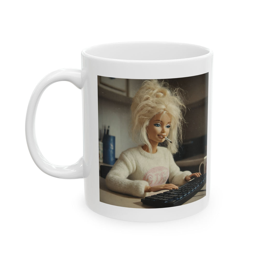 Funny Stressed Office Doll Coffee Mug