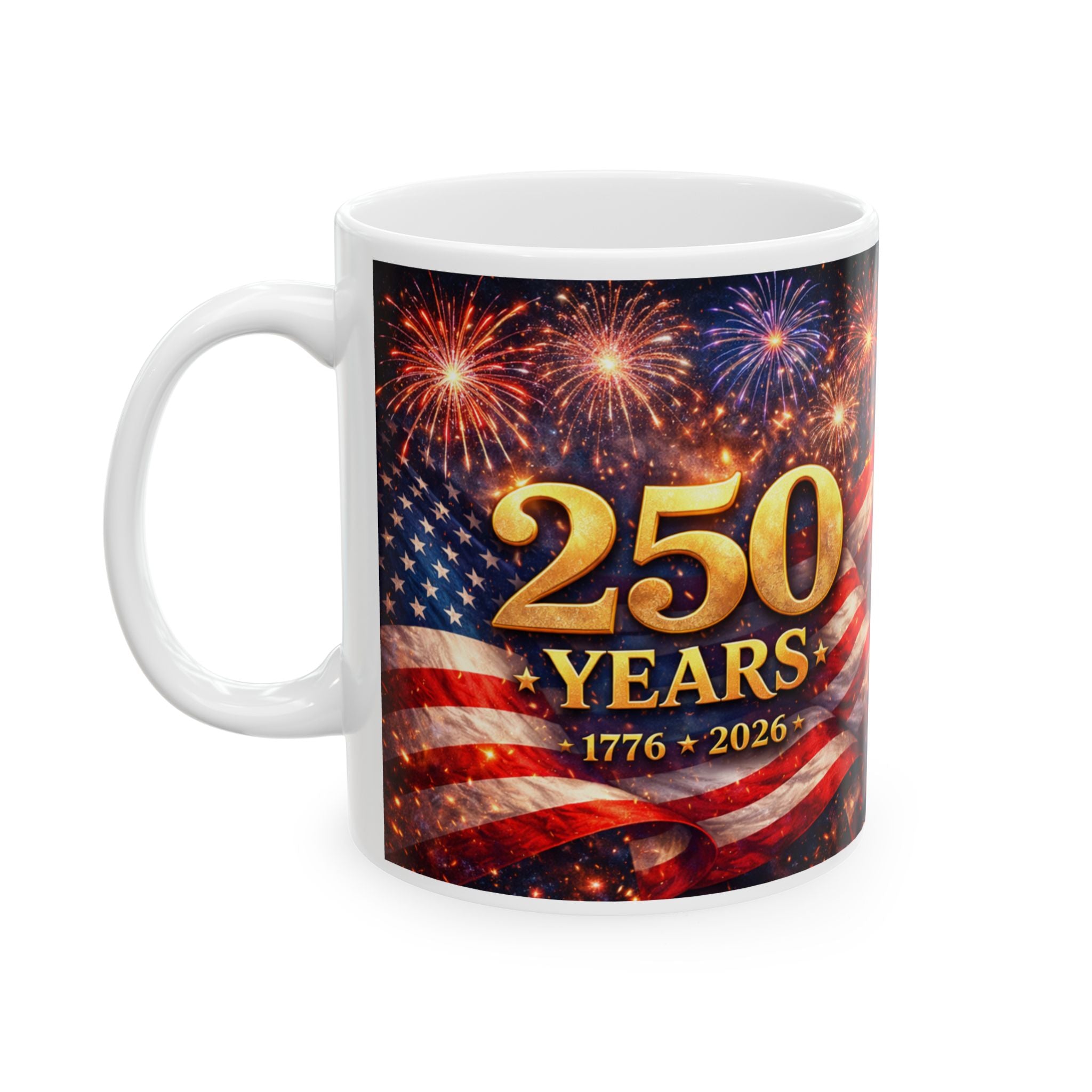 250 Years Fireworks Mug