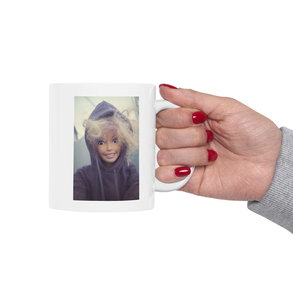 Funny Hoodie Doll Selfie Coffee Mug
