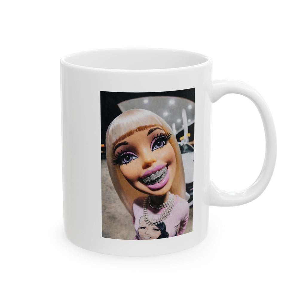 Funny Braces Doll Selfie Coffee Mug