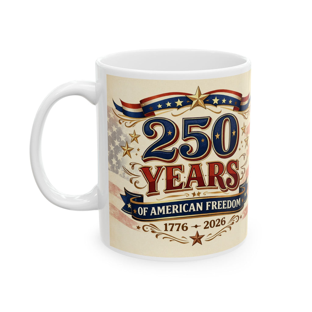 250 Years of American Freedom Coffee Mug 1776–2026