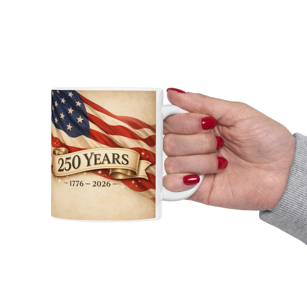 250 Years American Flag Mug