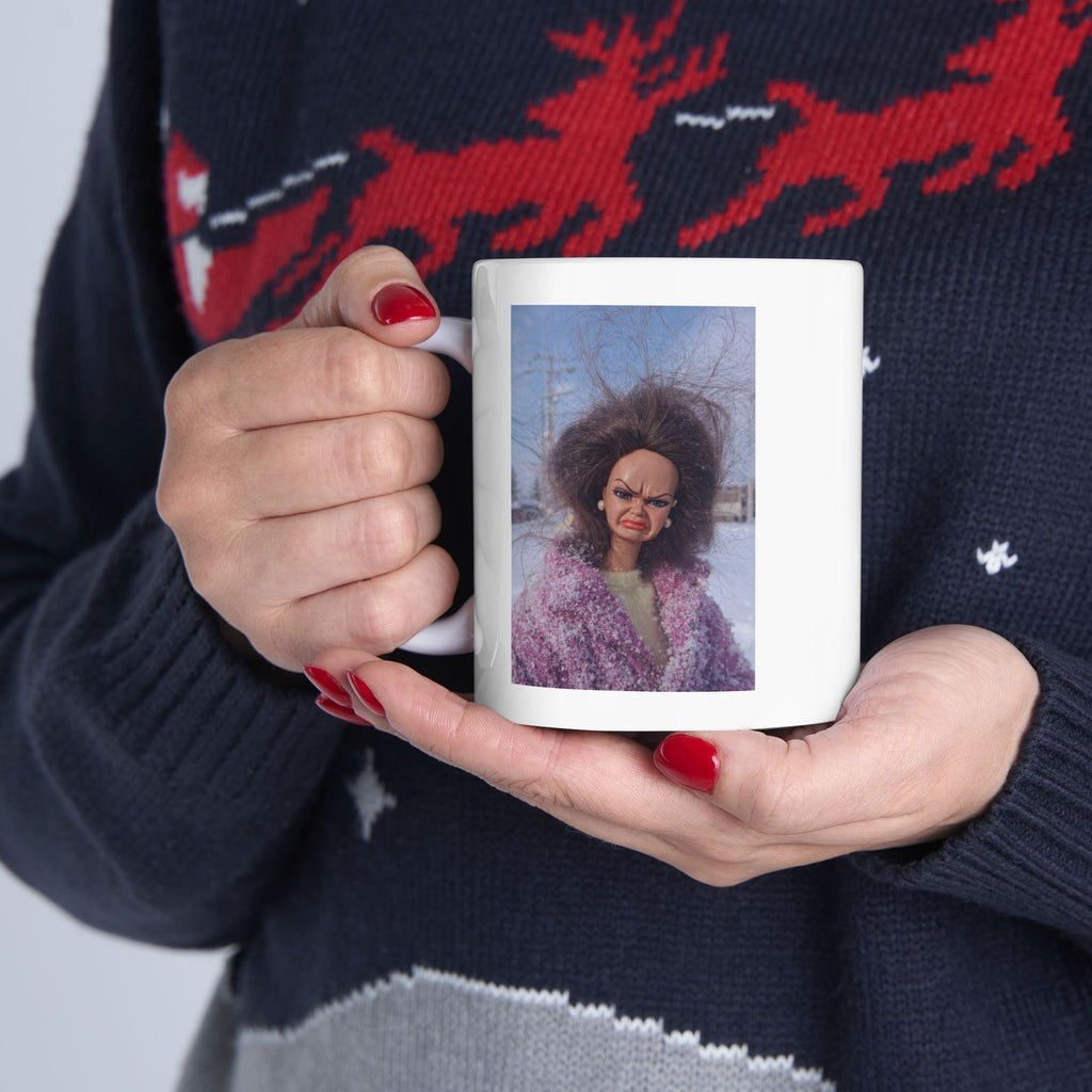 Funny Angry Doll Coffee Mug
