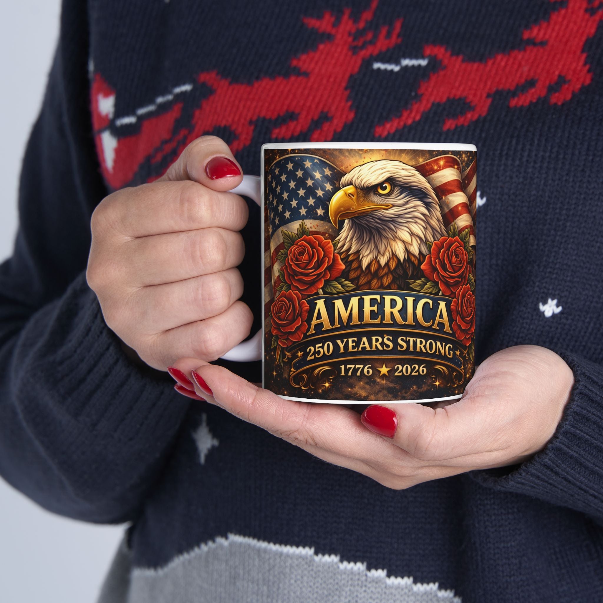 America 250 Years Strong Mug