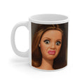 Funny Shocked Doll Face Mug