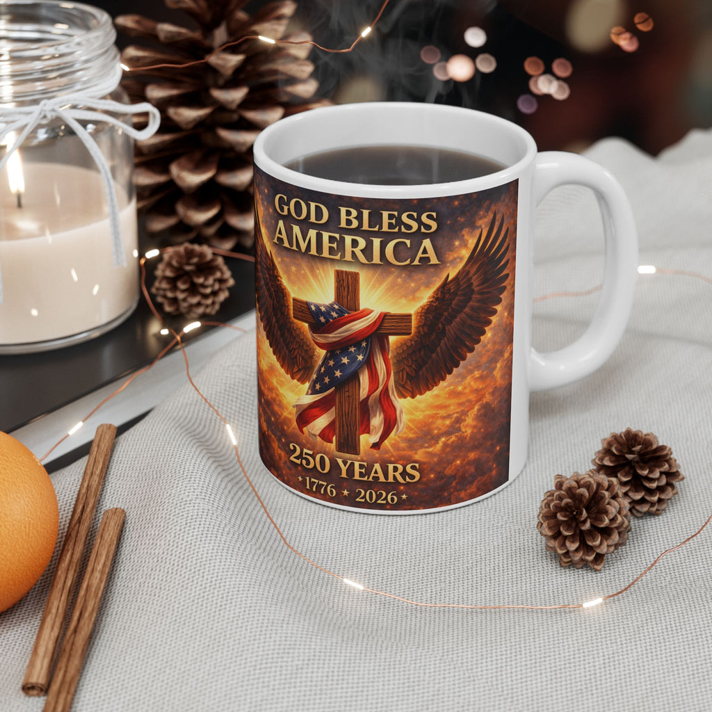 God Bless America 250 Years Mug