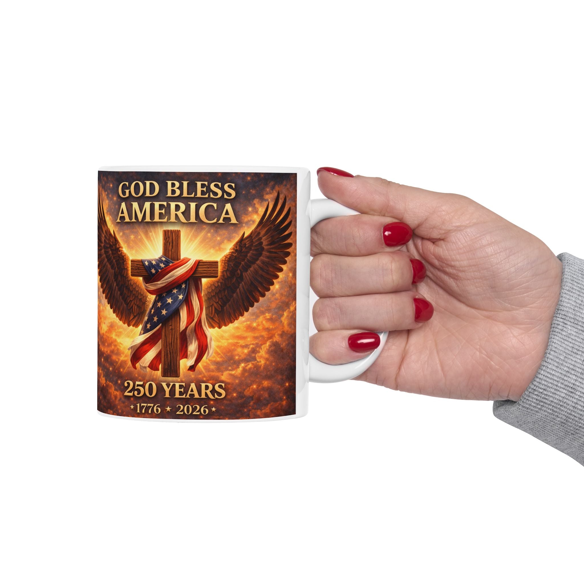 God Bless America 250 Years Mug