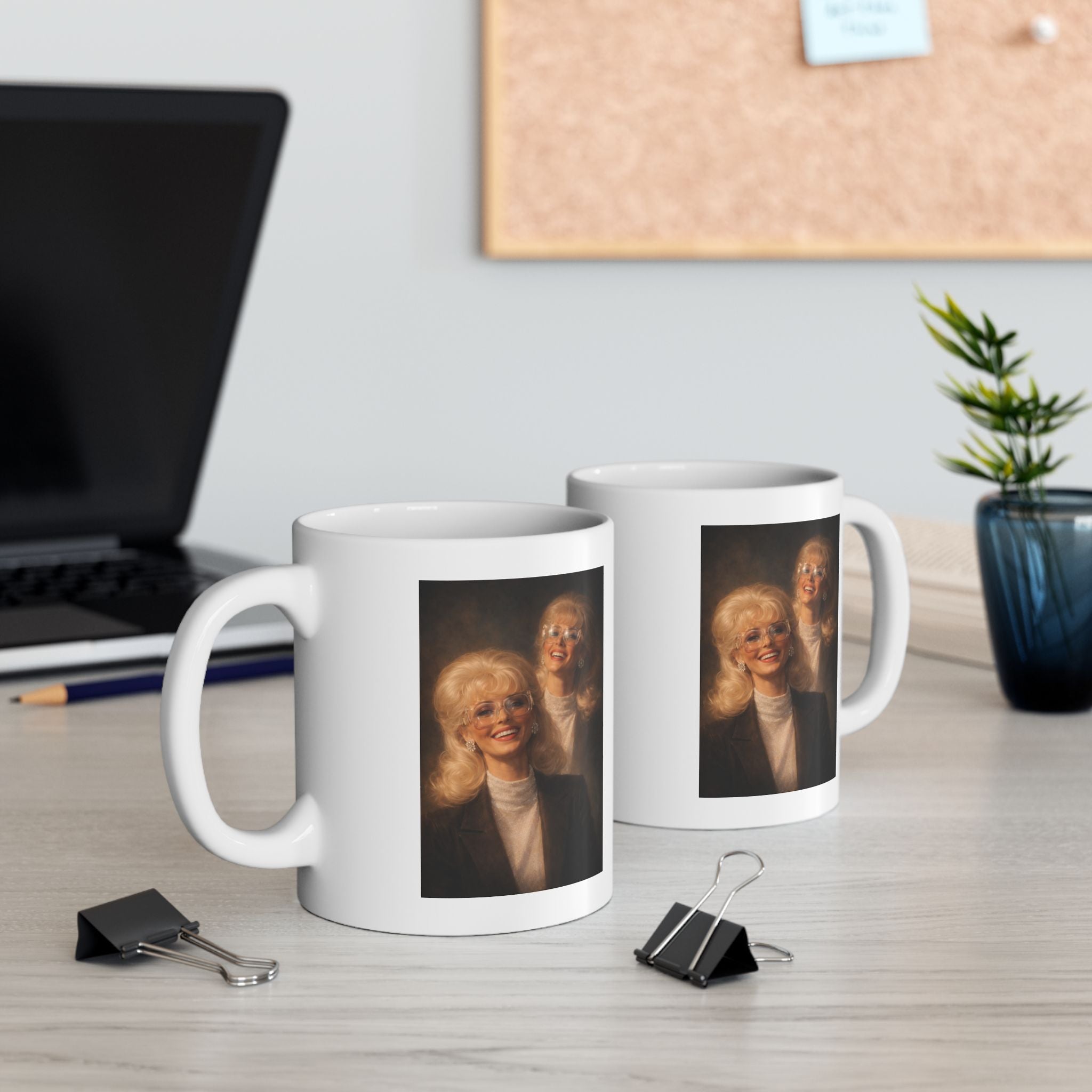 Vintage Style Country Music Legend Portrait Coffee Mug