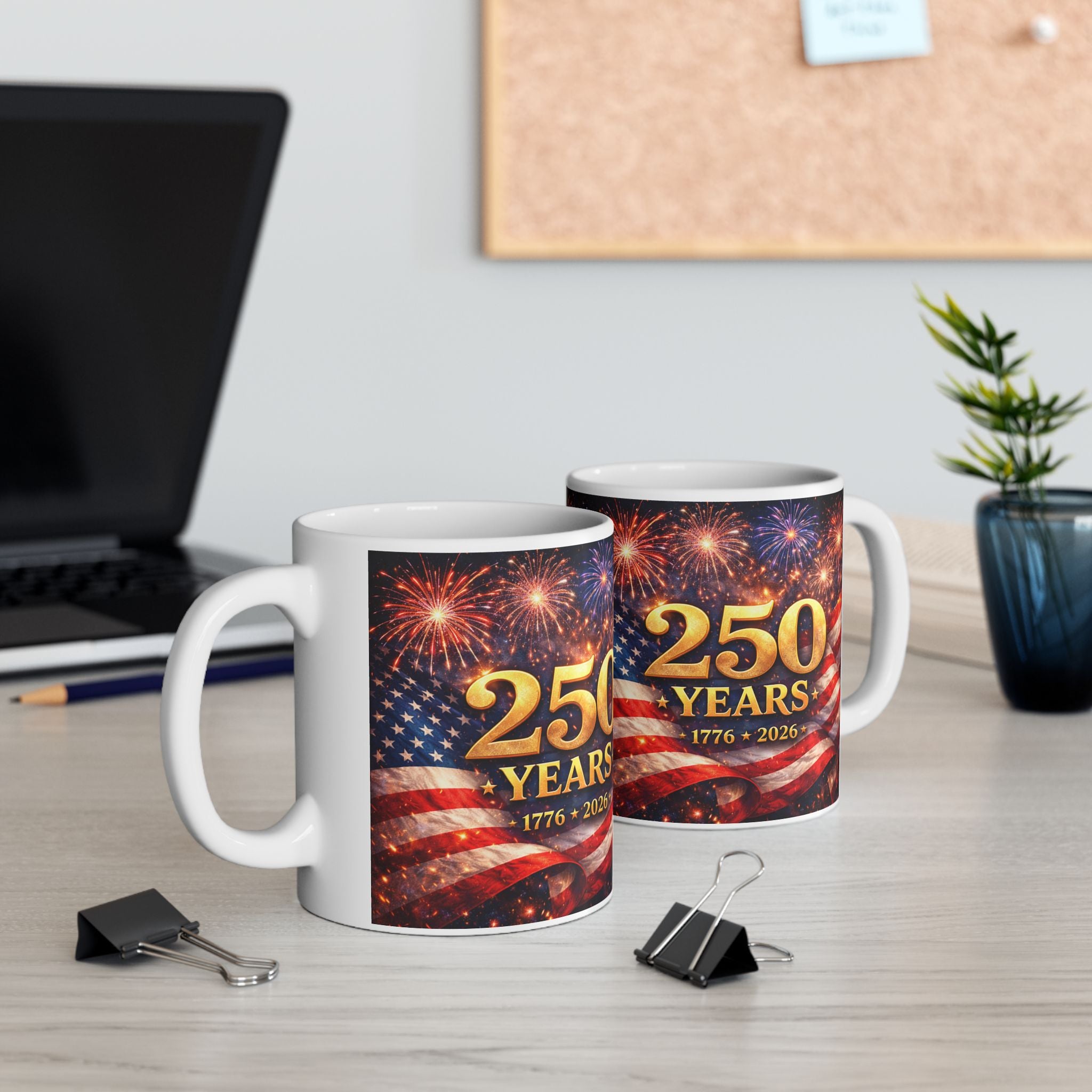 250 Years Fireworks Mug