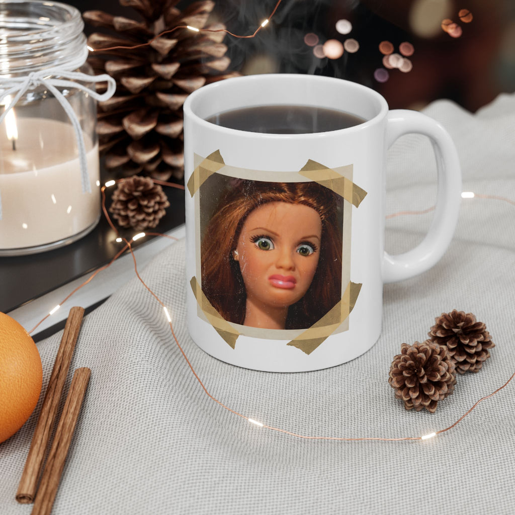 Funny Judging Doll Meme Coffee Mug