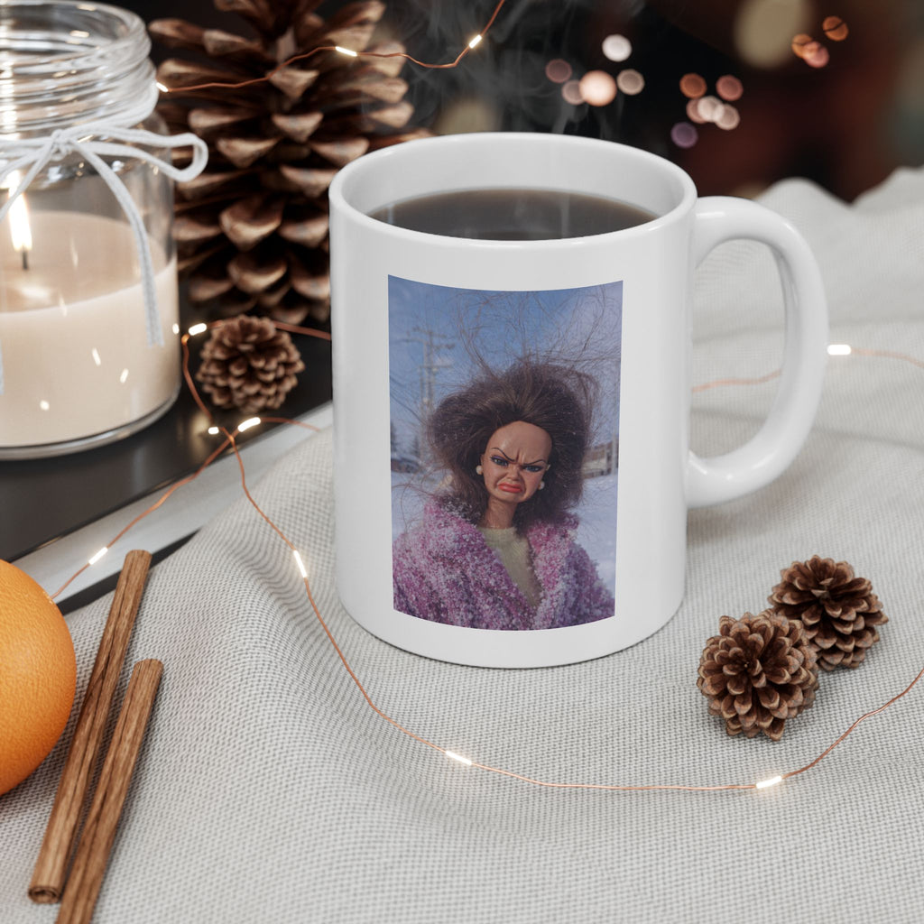 Funny Angry Doll Coffee Mug