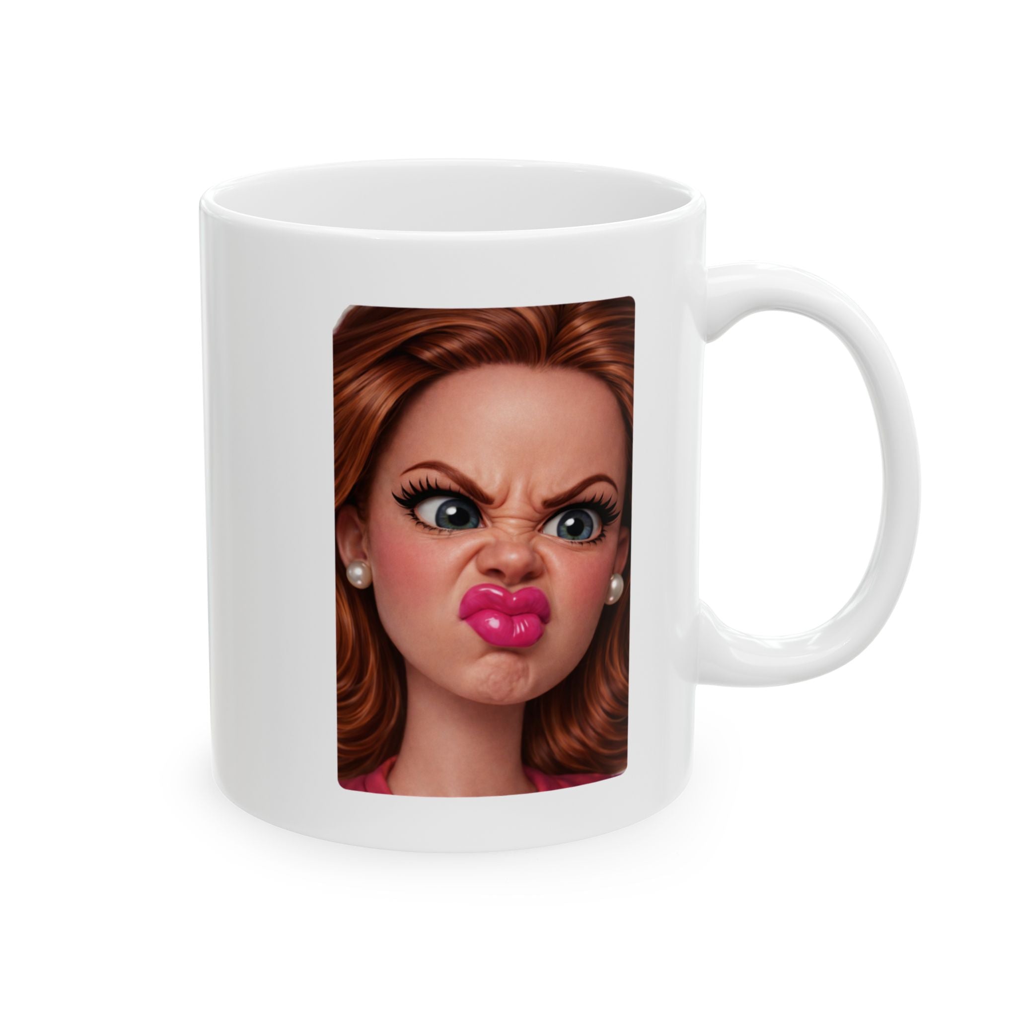 Funny Angry Doll Reaction Coffee Mug
