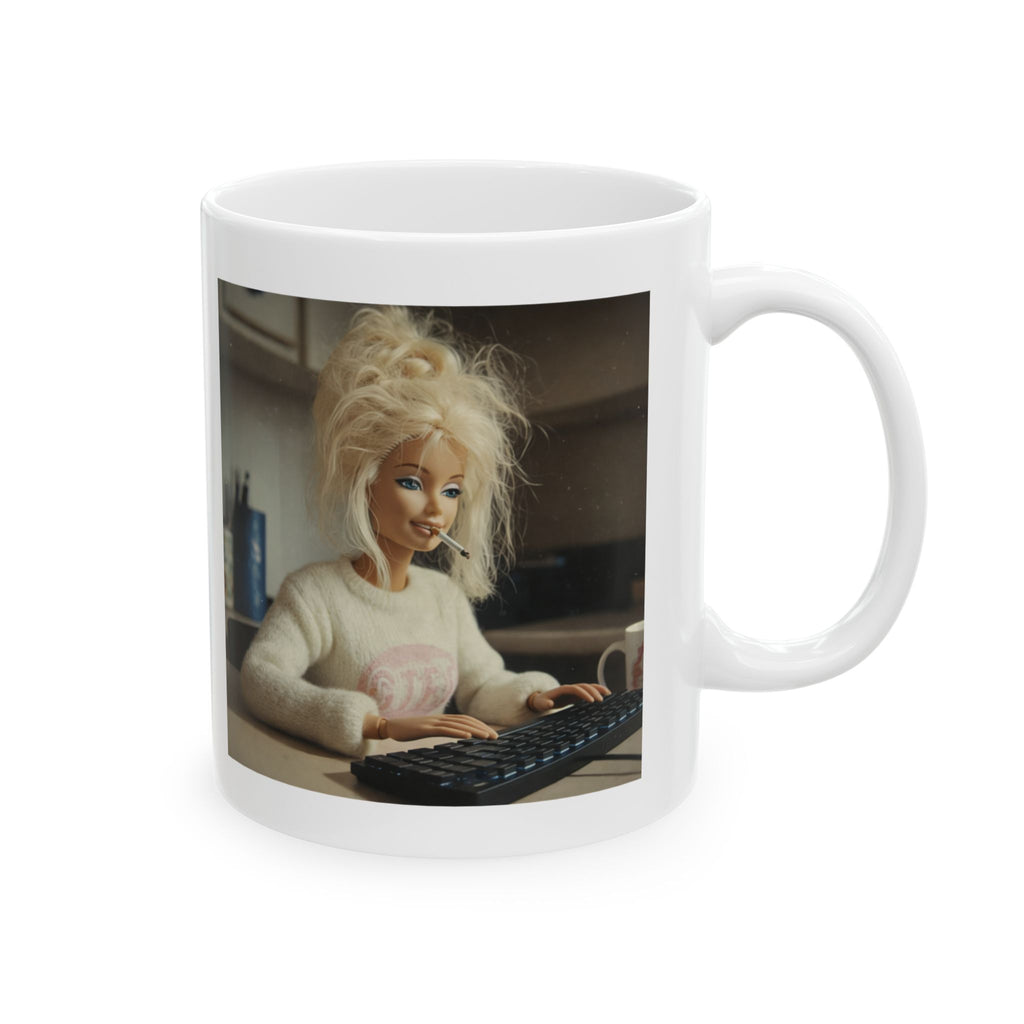 Funny Stressed Office Doll Coffee Mug