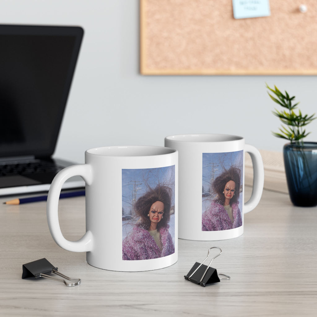 Funny Angry Doll Coffee Mug