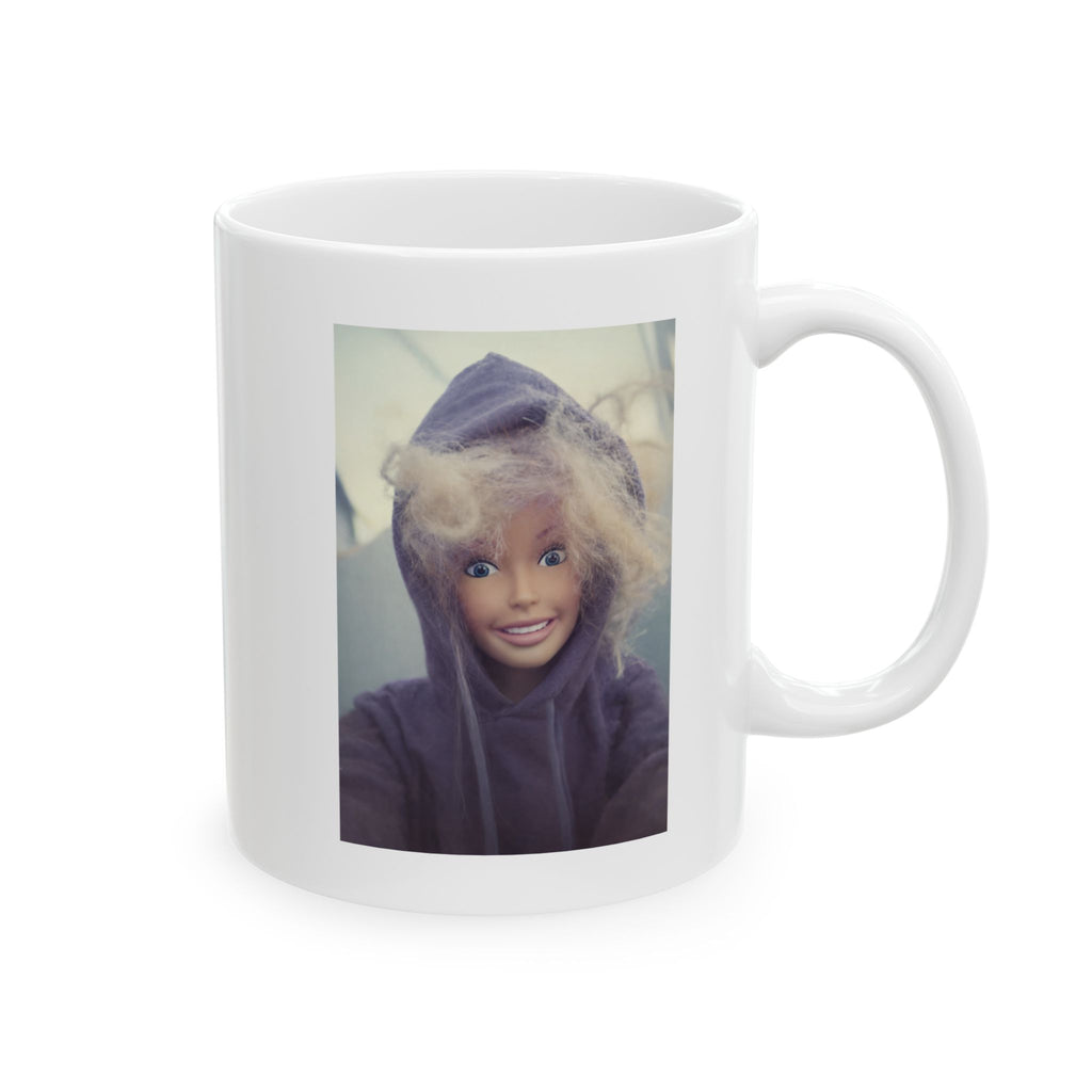 Funny Hoodie Doll Selfie Coffee Mug