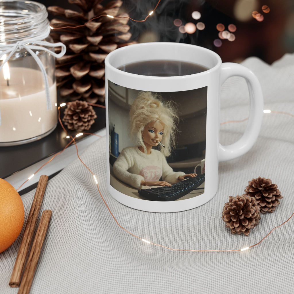 Funny Stressed Office Doll Coffee Mug
