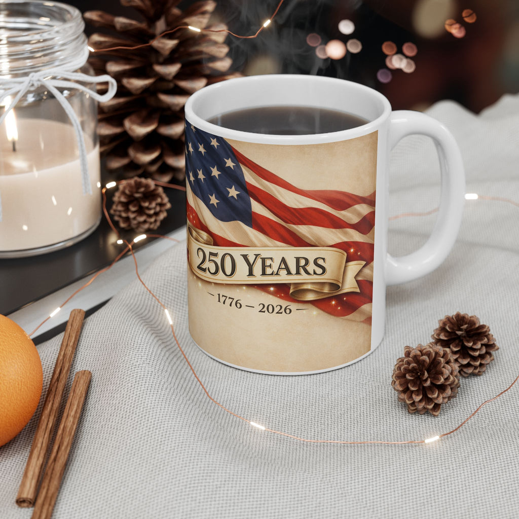 250 Years American Flag Mug