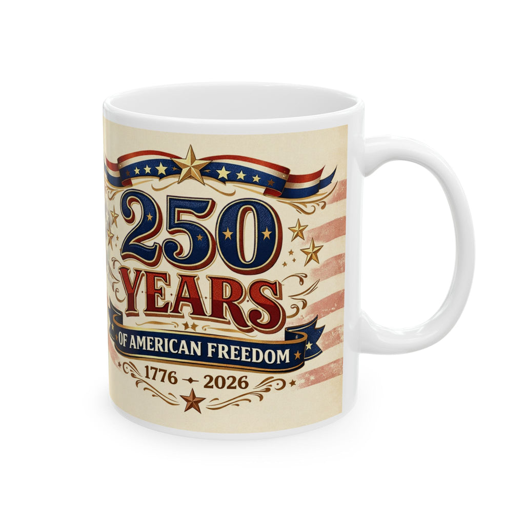 250 Years of American Freedom Coffee Mug 1776–2026