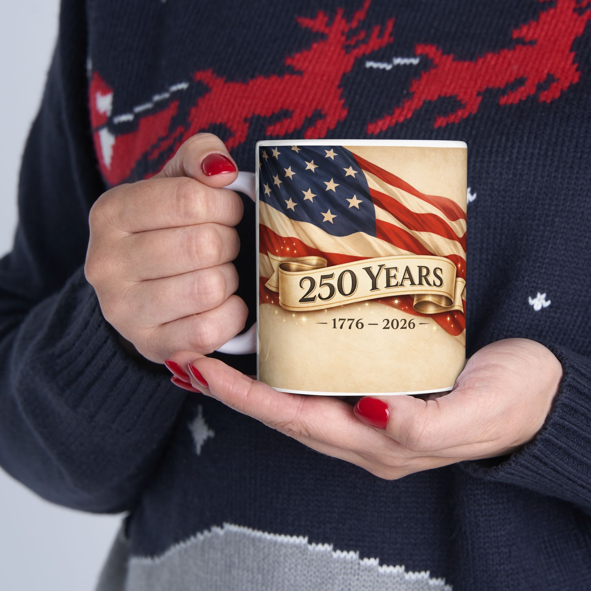 250 Years American Flag Mug