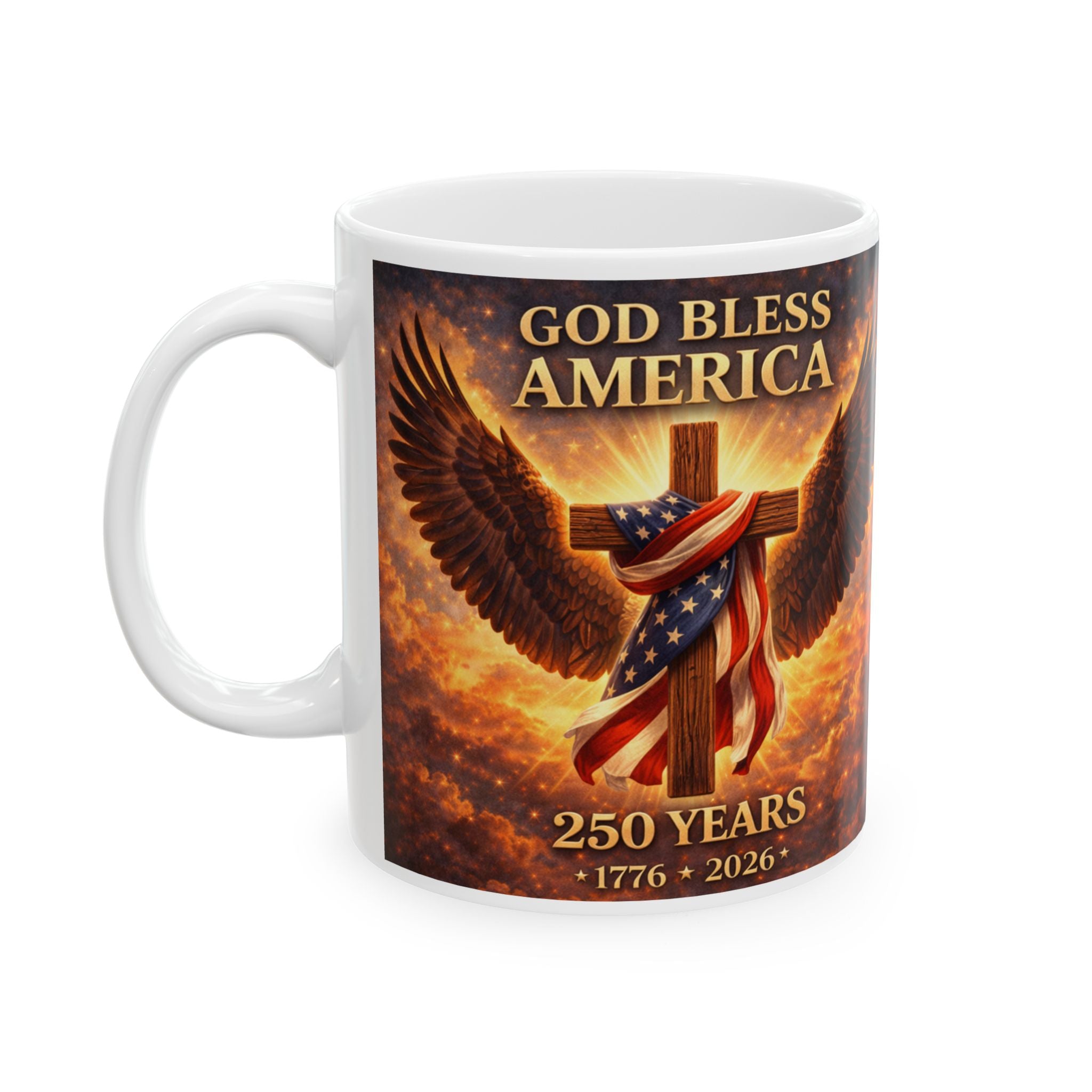 God Bless America 250 Years Mug