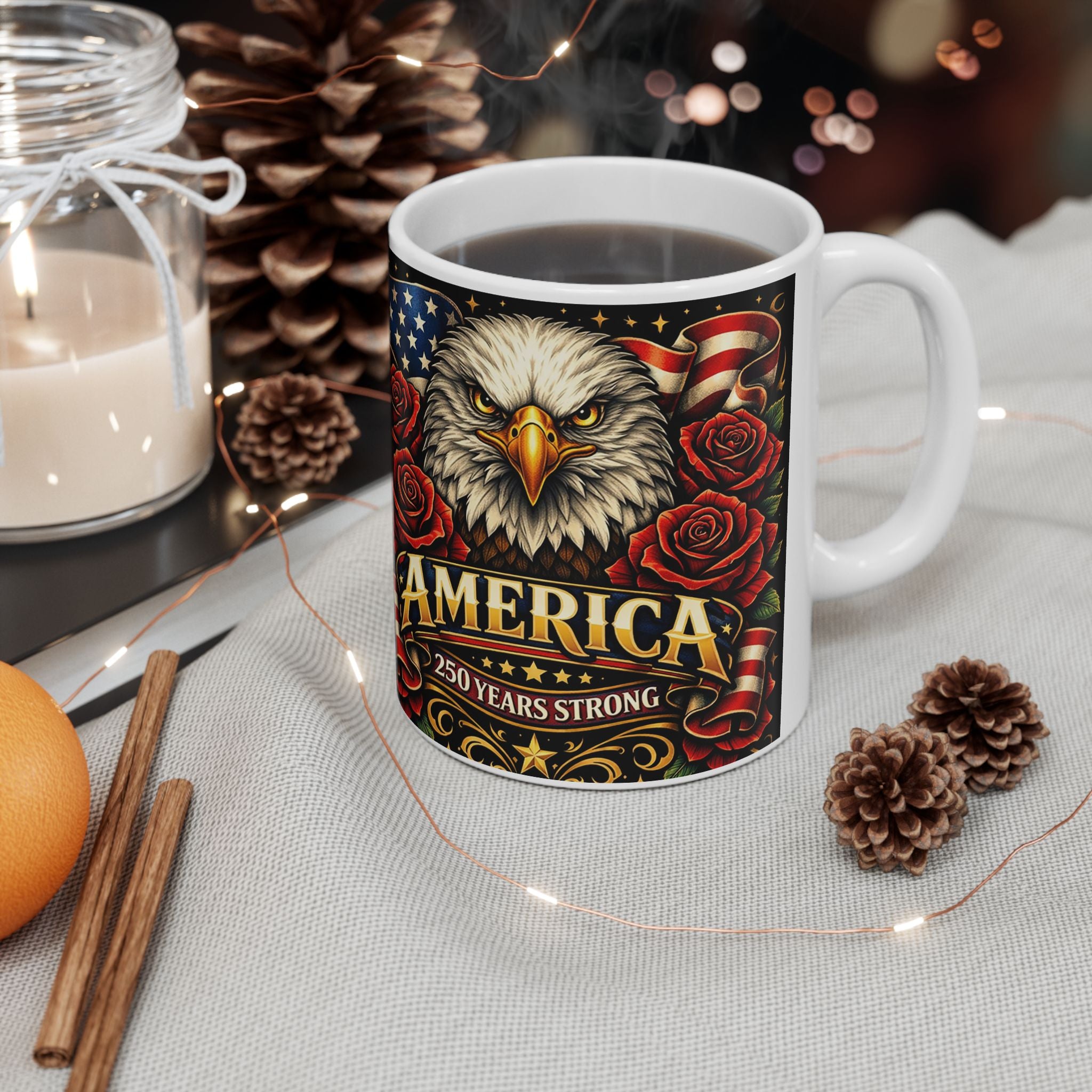 America 250 Years Strong Mug