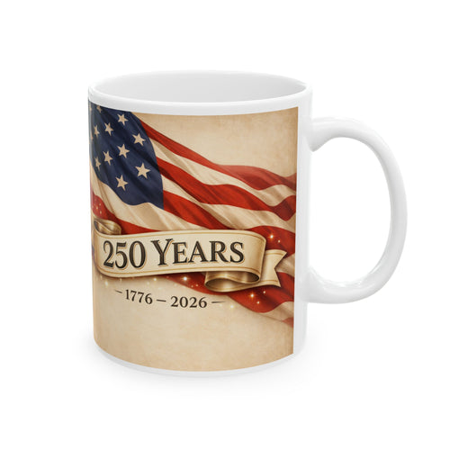 250 Years American Flag Mug