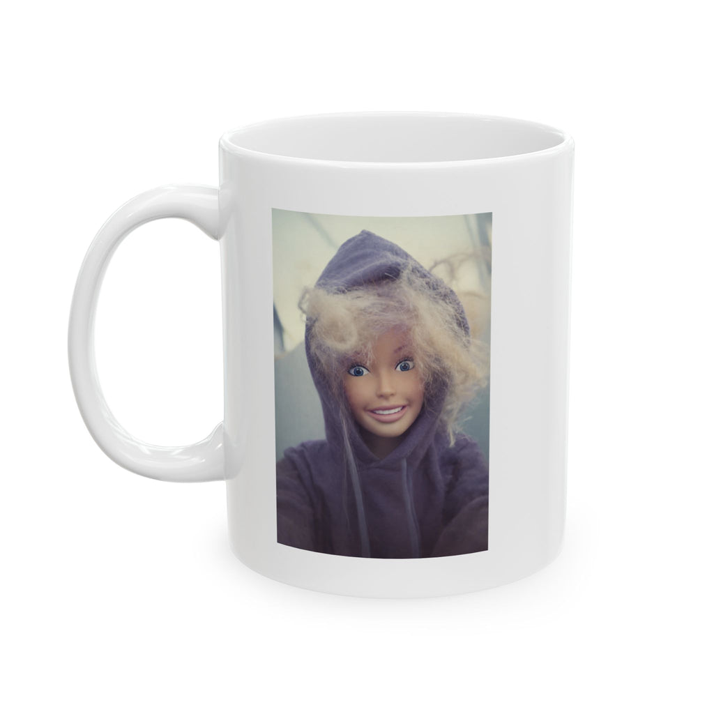 Funny Hoodie Doll Selfie Coffee Mug